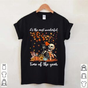 Skeleton Its The Most Wonderful Time Of The Year Pumpkin Halloween hoodie, sweater, longsleeve, shirt v-neck, t-shirt 4