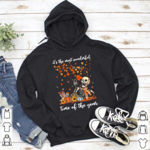 Skeleton Its The Most Wonderful Time Of The Year Pumpkin Halloween hoodie, sweater, longsleeve, shirt v-neck, t-shirt 5