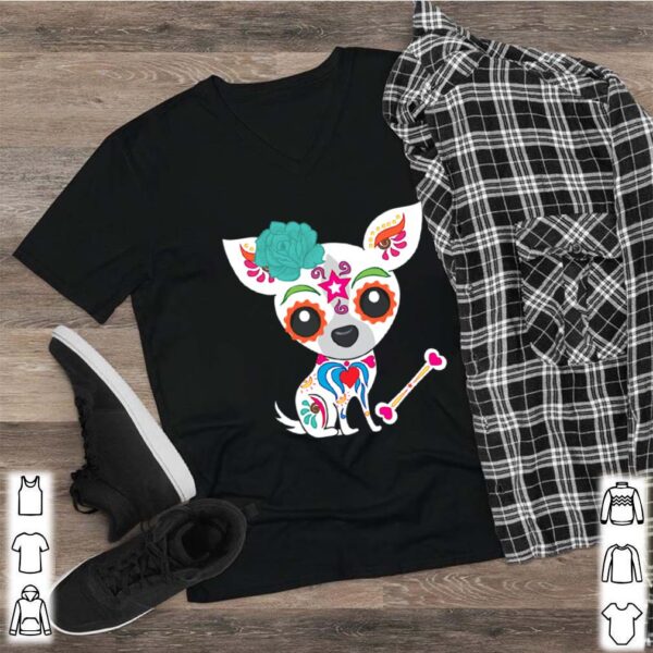 Skull Chihuahua Day Of The Dead shirt