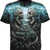 Skeleton Beauty Rock Cool 3D T-hoodie, sweater, longsleeve, shirt v-neck, t-shirt