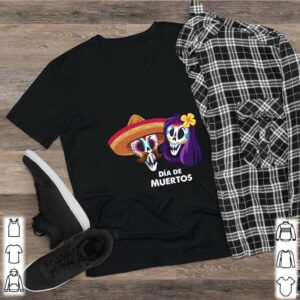 Sugar Skull Couple Day Of The Dead Dia De Muertos shirt 2 Shirt, hoodie, sweater, long sleeve and tank top