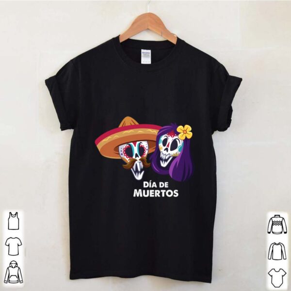Sugar Skull Couple Day Of The Dead Dia De Muertos shirt