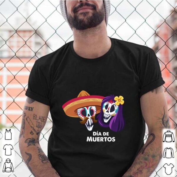 Sugar Skull Couple Day Of The Dead Dia De Muertos shirt