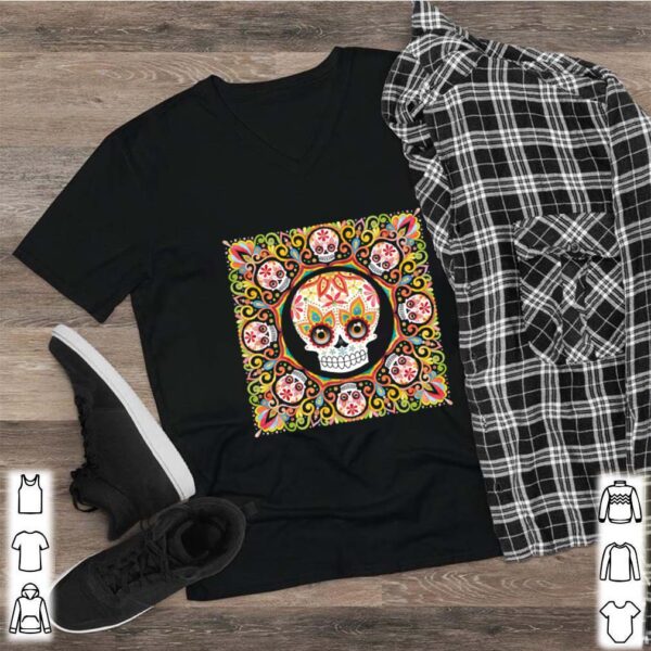 Sugar Skull Mandala Dia De Los Muertos Day Dead hoodie, sweater, longsleeve, shirt v-neck, t-shirt