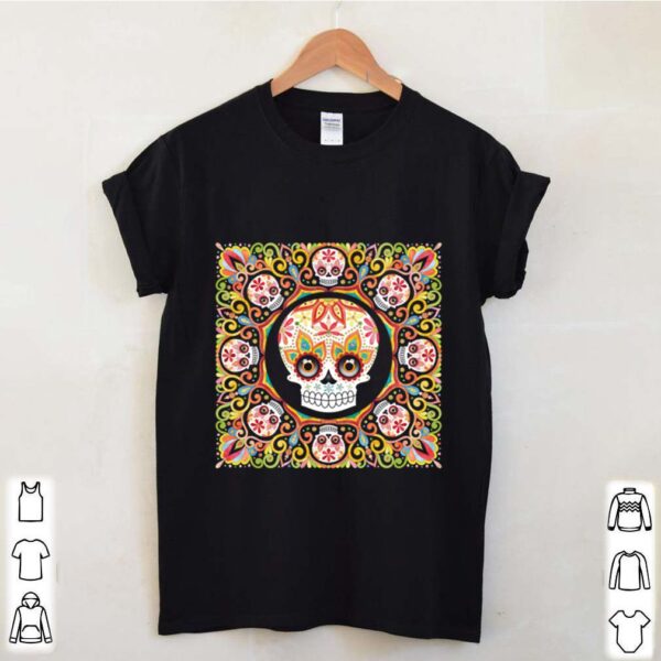 Sugar Skull Mandala Dia De Los Muertos Day Dead hoodie, sweater, longsleeve, shirt v-neck, t-shirt