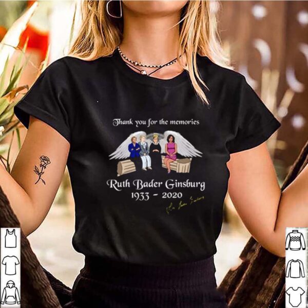 Thank You For The Memories Ruth Bader Ginsburg 1933 2020 shirt