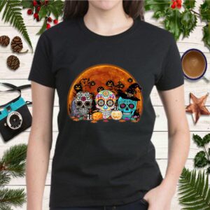 Three Sugars Skull Witch Halloween Gift T Shirt 2