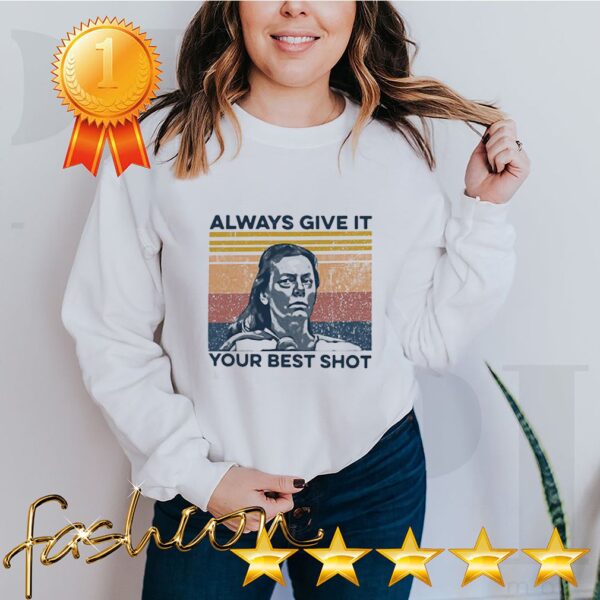 True Crime Always Give It Your Best Shot Vintage Retro Shirt