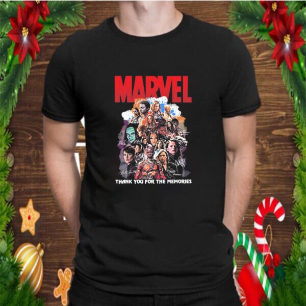Woman Marvel thank you for the memories signatures shirt