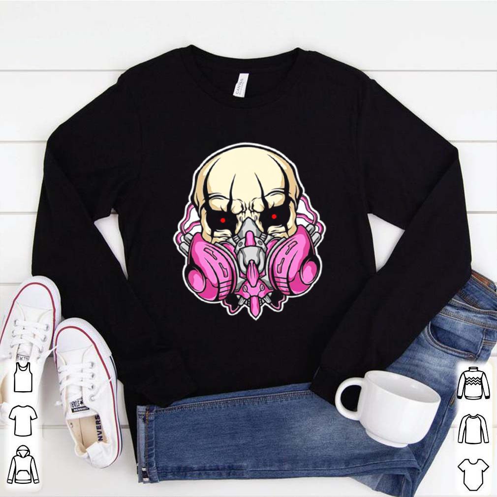 skull gas mask awesome graphic shirt 1