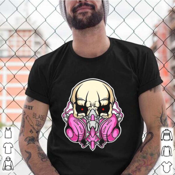 Skull gas mask awesome graphic shirt