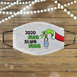 2020 Stink Stank Stunk – Funny Quarantined Christmask Washable Reusable Custom – Printed Cloth Face Mask