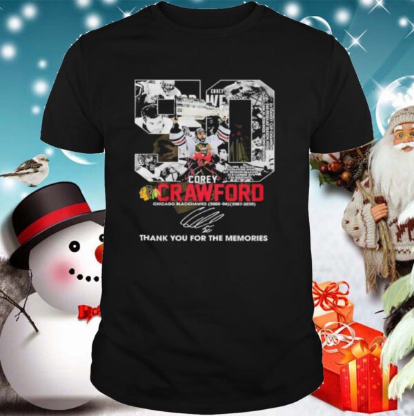 50 Corey Crawford Chicago Blackhawks Thank You For The Memories shirt