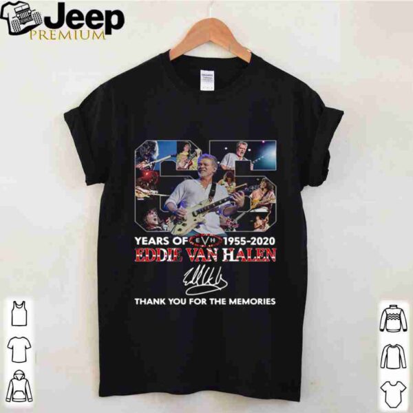 65 Years Of Eddie Van Halen 1955 2020 Thank You For The Memories Signature shirt
