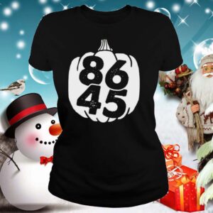 86 45 vote trump out 11320 halloween pumpkin shirt