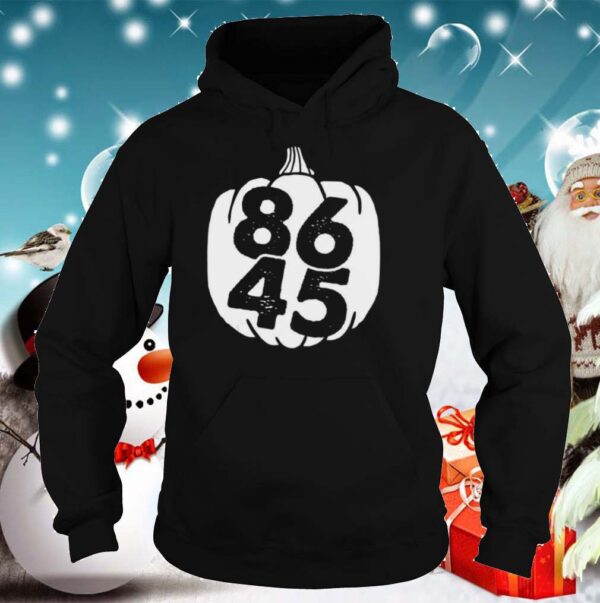 86 45 vote trump out 11320 halloween pumpkin shirt