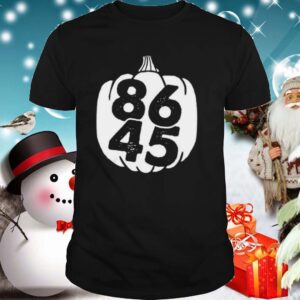 86 45 vote trump out 11320 halloween pumpkin shirt