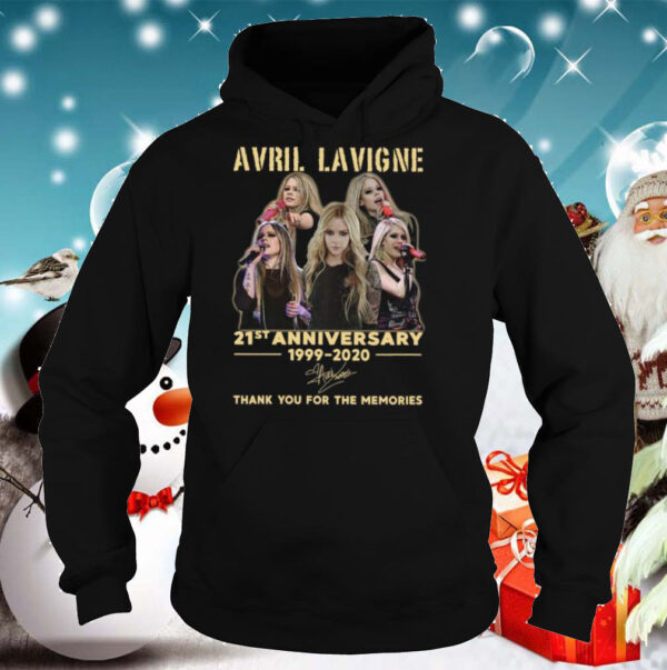 Avril Lavigne 21st Anniversary 1999 2020 Thank You For The Memories Signature shirt