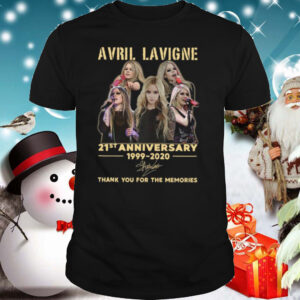 Avril Lavigne 21st Anniversary 1999 2020 Thank You For The Memories Signature shirt