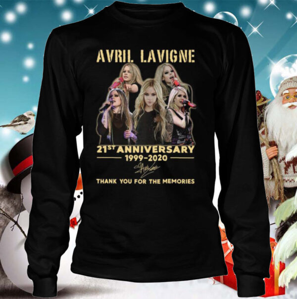 Avril Lavigne 21st Anniversary 1999 2020 Thank You For The Memories Signature shirt
