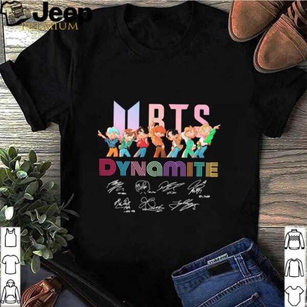 BTS Chibi Dynamite Signatures hoodie, sweater, longsleeve, shirt v-neck, t-shirt