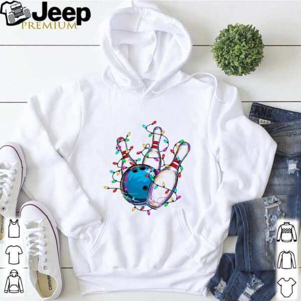 Bowling Christmas lights hoodie, sweater, longsleeve, shirt v-neck, t-shirt