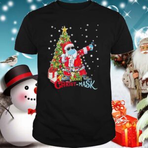 Christmas Santa Dabbing Wearing Mask shirt