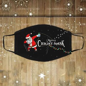 Funny Merry Christ-mask Santa Dabbing Wearing Mask Christmas Washable Reusable Custom Printed Cloth Face Mask Cover