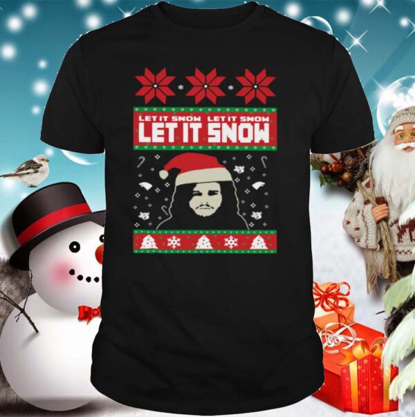 Game Of Thrones Jon Snow Let It Snow Let It Snow Let It Snow Ugly Christmas hoodie, sweater, longsleeve, shirt v-neck, t-shirt