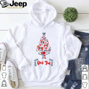 God Jul Dala Horse Tree Swedish hoodie, sweater, longsleeve, shirt v-neck, t-shirt