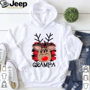 Grampa Reindeer Red Plaid Christmas Pajama Family shirt