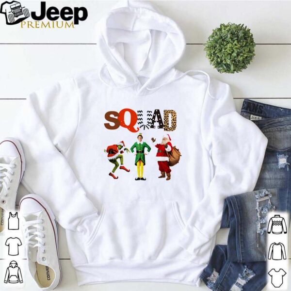 Grinch Elf Santa squad Christmas sweater