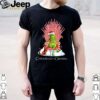 Grinch Is Coming Candy Cane Throne Funny Christmas Parody hoodie, sweater, longsleeve, shirt v-neck, t-shirt