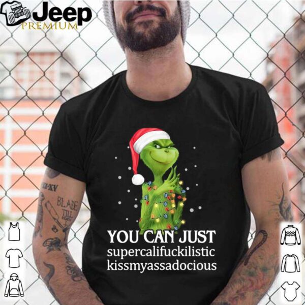Grinch You Can Just Supercalifuckilistic Kiss My Ass Audacious hoodie, sweater, longsleeve, shirt v-neck, t-shirt