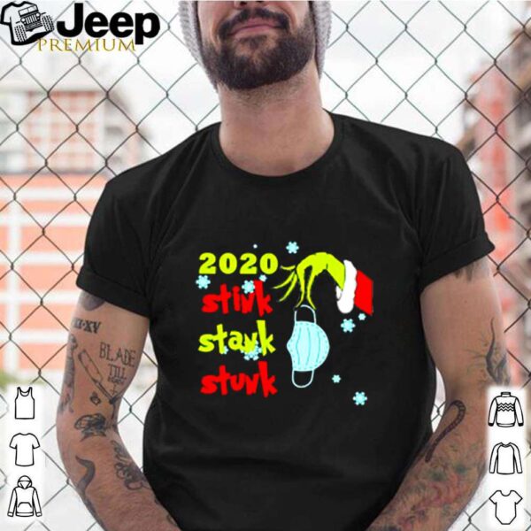 Grinch hand face mask 2020 Stink Stank Stunk Christmas shirt