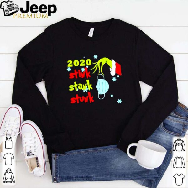 Grinch hand face mask 2020 Stink Stank Stunk Christmas shirt