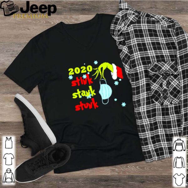 Grinch hand face mask 2020 Stink Stank Stunk Christmas shirt
