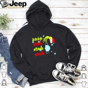 Grinch hand face mask 2020 Stink Stank Stunk Christmas shirt Shirt, hoodie, sweater, long sleeve and tank top