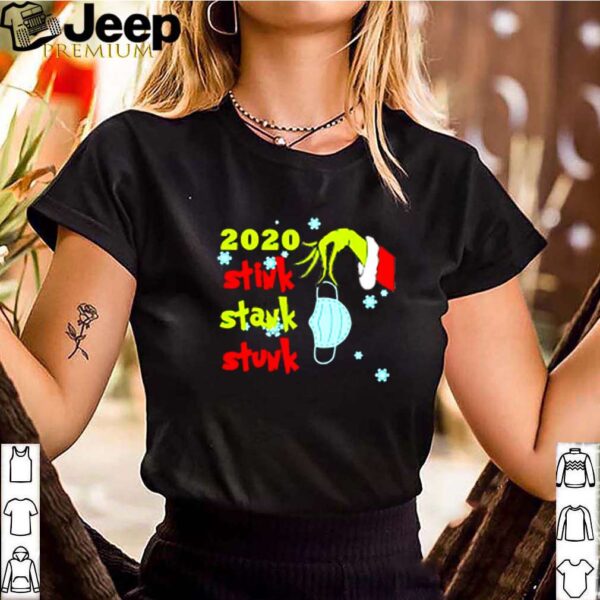 Grinch hand face mask 2020 Stink Stank Stunk Christmas shirt