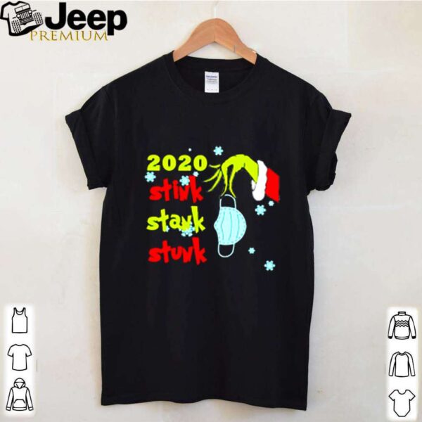 Grinch hand face mask 2020 Stink Stank Stunk Christmas shirt
