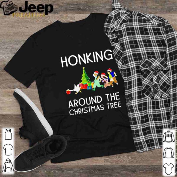 Honking around the christmas tree goose child christmas s