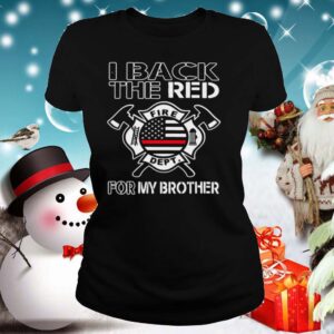 I Back The Red For My Brother American Flag shirt