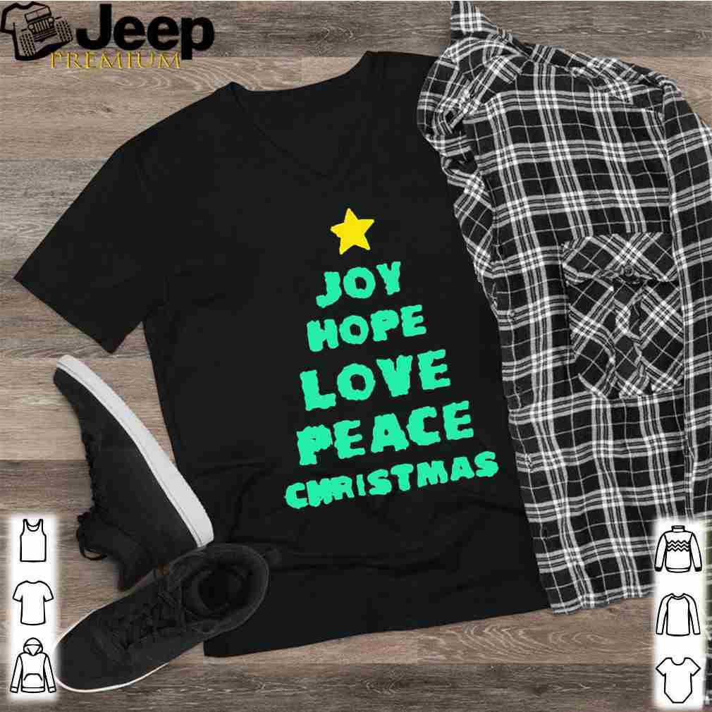 Joy Hope Love Peace Christmas Shirt 2