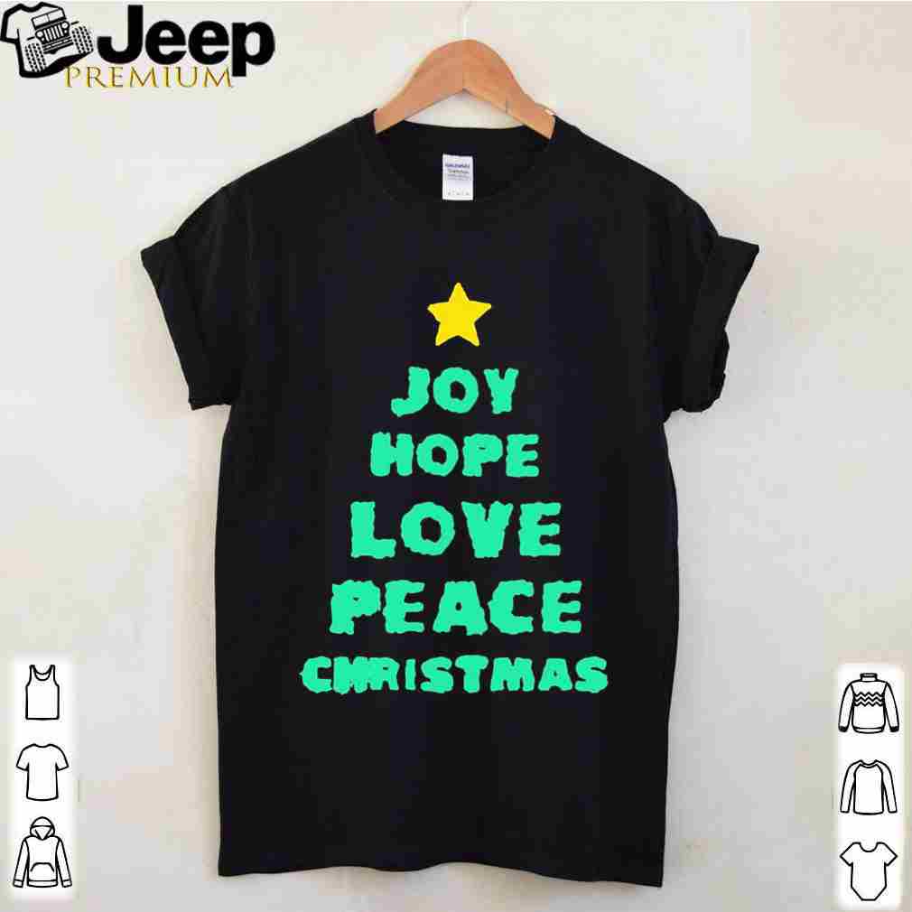 Joy Hope Love Peace Christmas Shirt 4