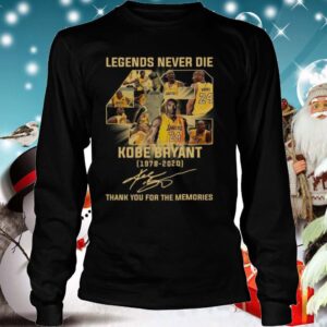 Legends Never Die 42 Kobe Bryant 1978 2020 Thank You For The Memories Signature hoodie, sweater, longsleeve, shirt v-neck, t-shirt 4