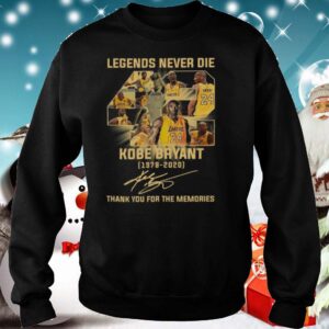 Legends Never Die 42 Kobe Bryant 1978 2020 Thank You For The Memories Signature hoodie, sweater, longsleeve, shirt v-neck, t-shirt 5