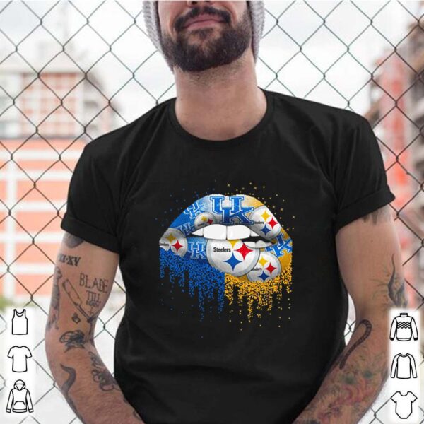 Lips Kentucky Wildcats and Pittsburgh Steelers shirt
