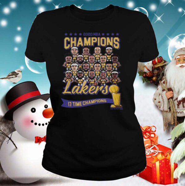 Los Angeles Lakers 2020 NBA Champions Los Angeles Lakers 17 Time Champions shirt