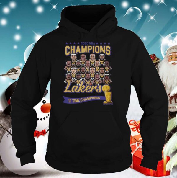 Los Angeles Lakers 2020 NBA Champions Los Angeles Lakers 17 Time Champions shirt