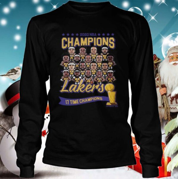 Los Angeles Lakers 2020 NBA Champions Los Angeles Lakers 17 Time Champions shirt